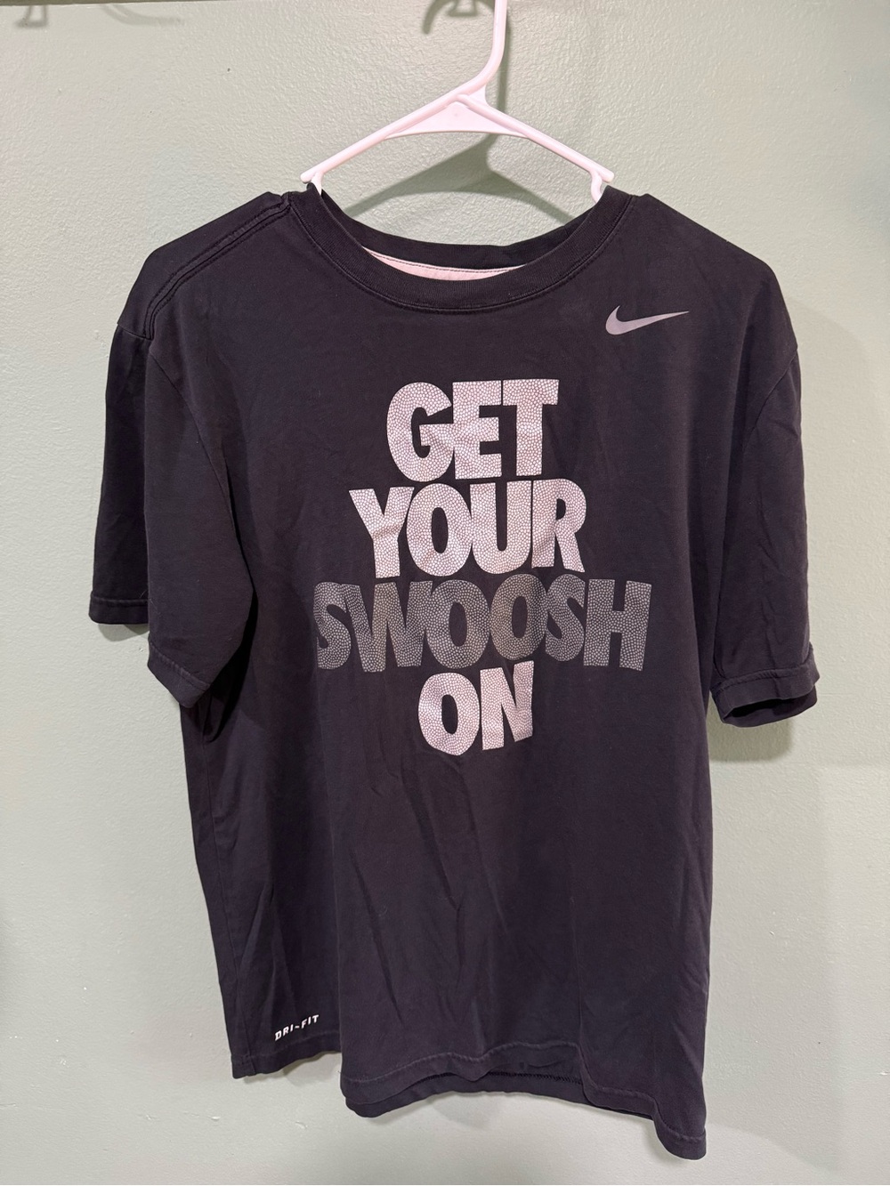 Nike Black 'Get Your Swoosh On' Graphic Tee